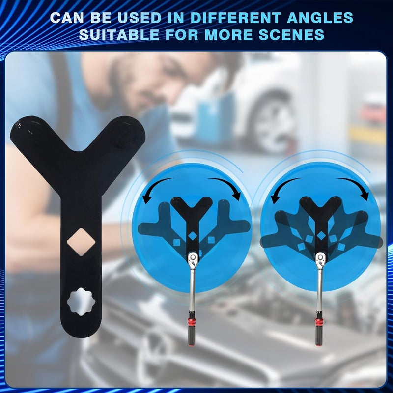 BARTOO Lower Control Arm Prying Tool, Suspension Specialty Bushing Tool, Lower Control Arm Ttool Designed to Work with a 1/2" Drive Extension Breaker Bar,1Pcs - Image 3